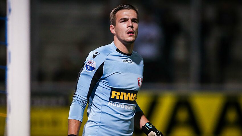 Filip Kurto in action for FC Dordrecht