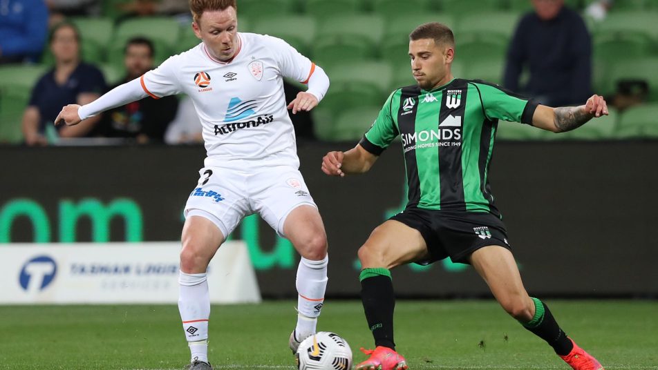 Dylan Pierias Western United vs Brisbane Roar
