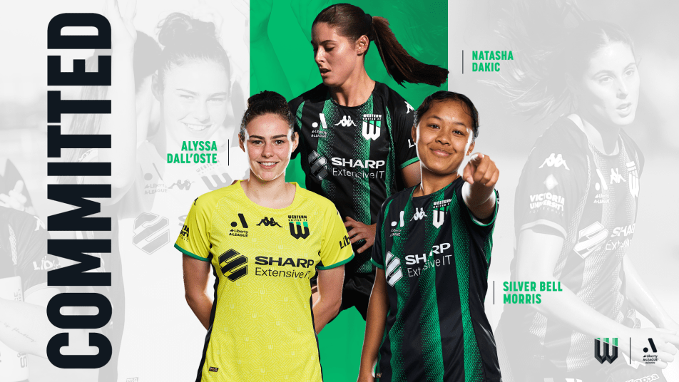 Natasha Dakic Alyssa Dall'Oste Silver Bell Morris Western United A-League Women