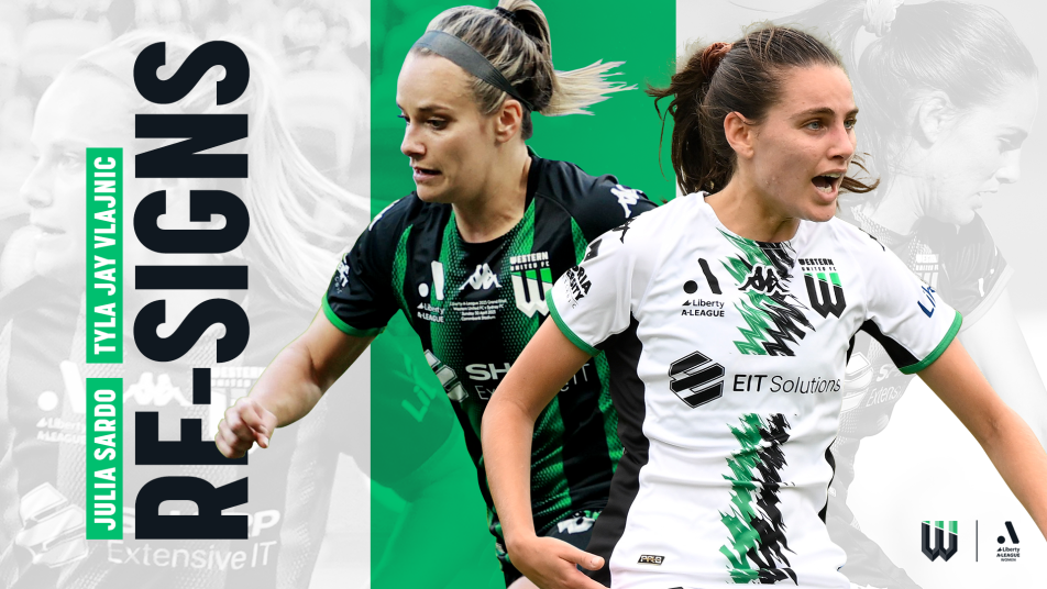 Tyla Jay Vlajnic Julia Sardo Western United A-League Women