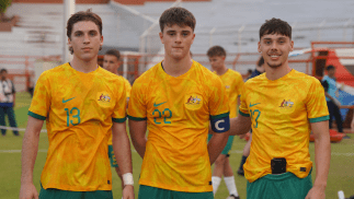 Dylan Leonard Luke Vickery Jake Najdovski Western United Young Socceroos