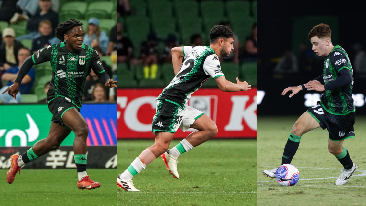 Abel Walatee Rhys Bozinovski Matthew Grimaldi Western United Olyroos