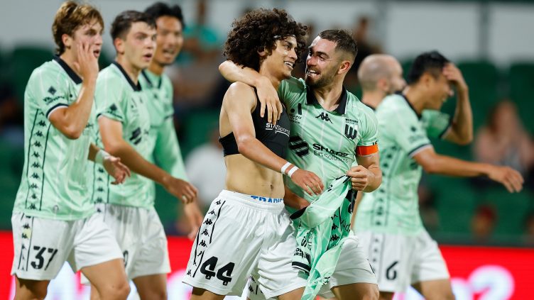 Western United A-League Men Jordan Lauton bicycle kick goal